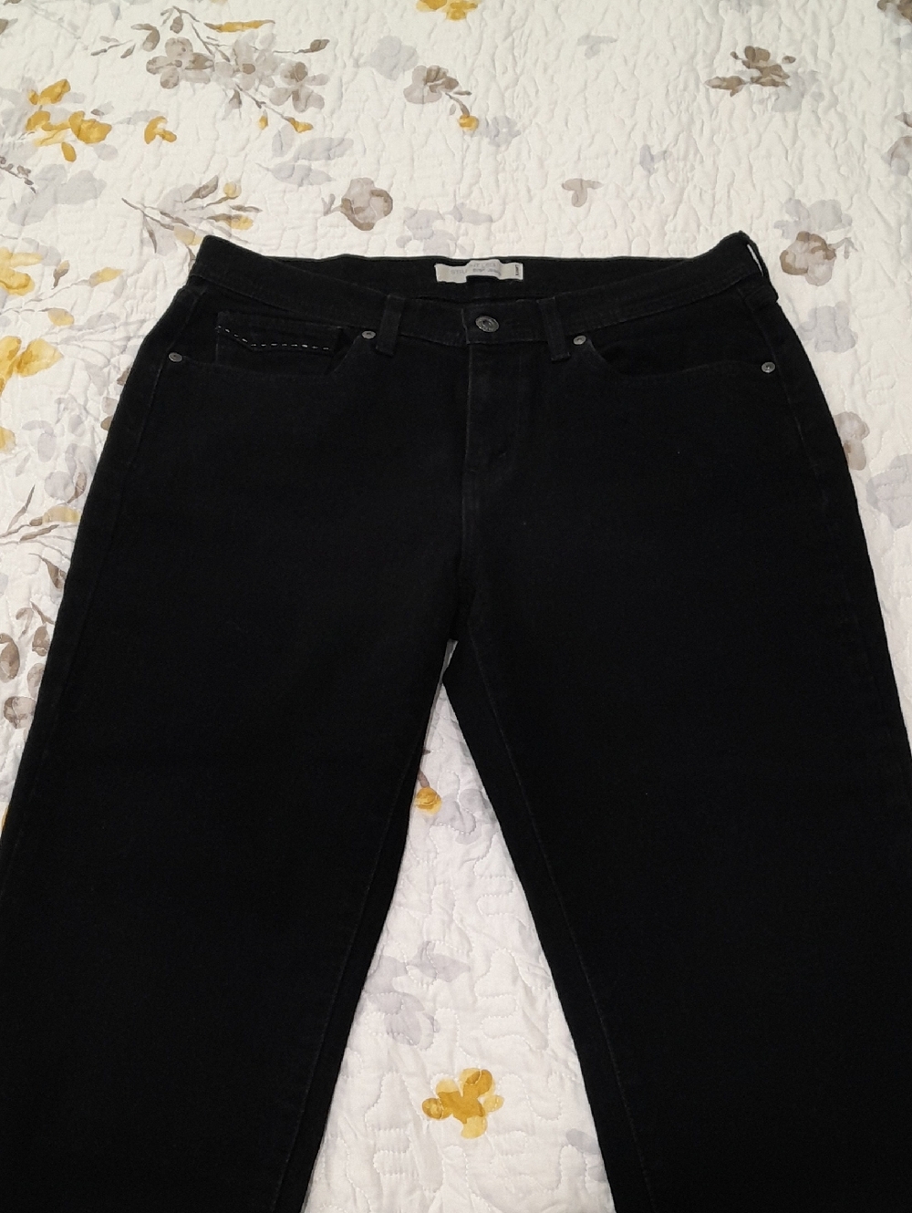 Levi's Black 505 Straight-Leg Jeans